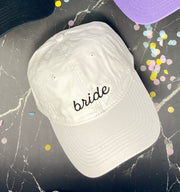 Bride and Babe Bachelorette Party Hats | Colorful Wedding Party Dad Hats | Lots of phrases