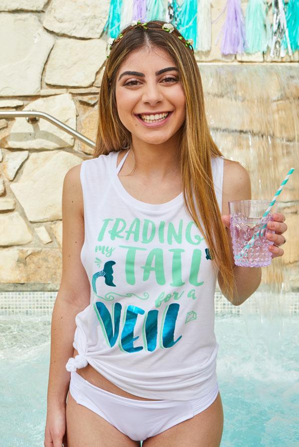 Trading My Tail for a Veil Mermaid Muscle Tanks